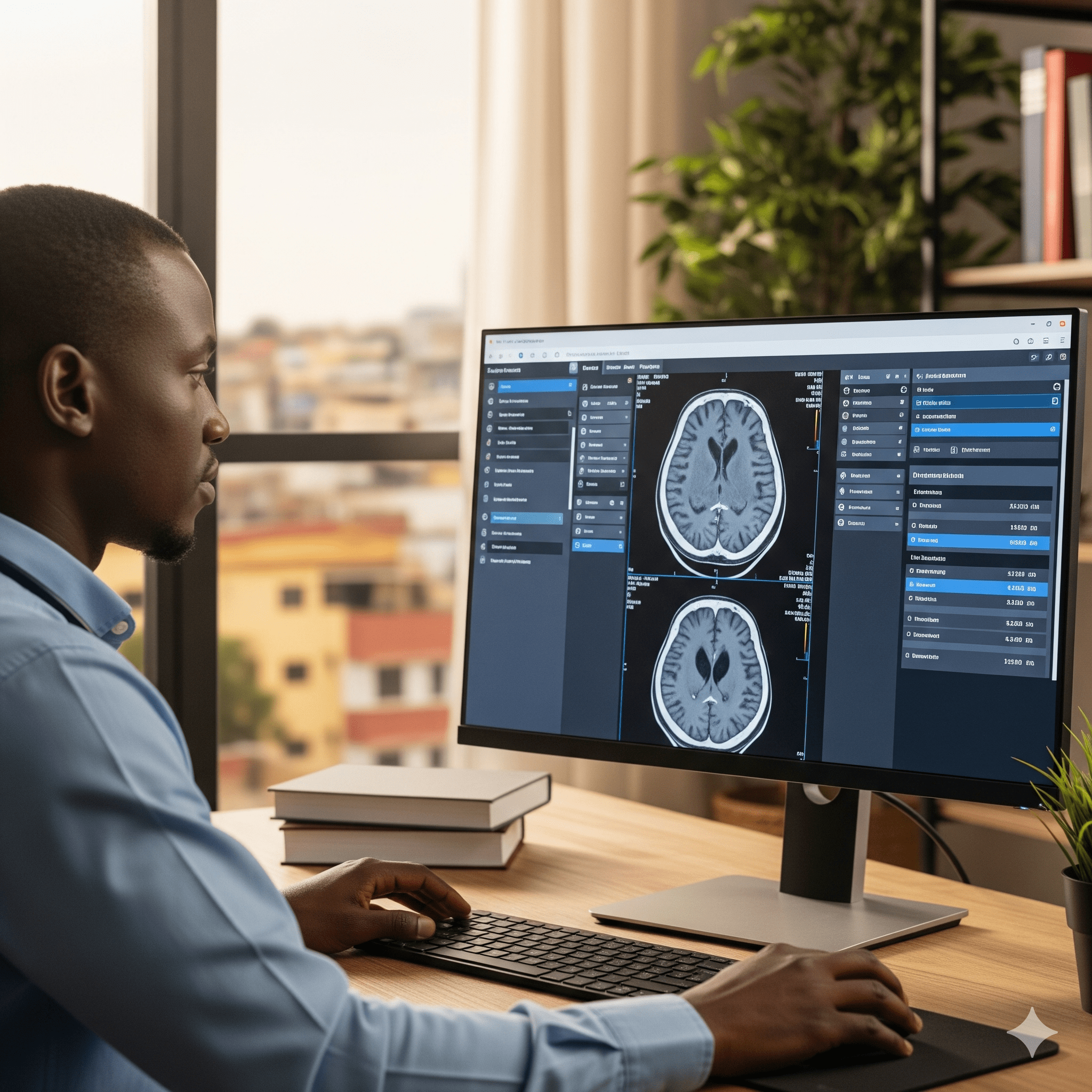 Diverse African patients receiving care through advanced teleradiology services, supported by Africa Afya’s expert network and innovative technology